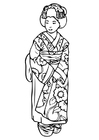 F�rgl�ggningsbilder geisha