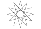 F�rgl�ggningsbilder geometrisk figur - stjärna