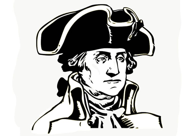 Målarbild George Washington