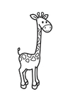 Målarbild giraff