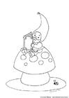 malarbild gnom