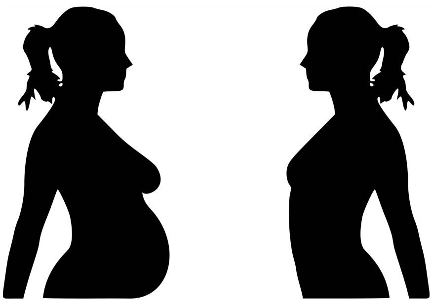 Målarbild graviditet