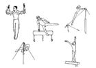 malarbild gymnastik