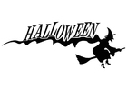 F�rgl�ggningsbilder Halloween - häxa