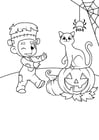 F�rgl�ggningsbilder Halloween kostym