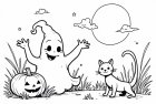 Halloween med spöke