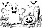 Halloween på kyrkogården