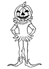 malarbild Halloween - pumpa