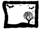 F�rgl�ggningsbilder halloween ram