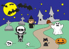 F�rgl�ggningsbilder Halloween