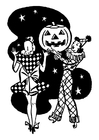 F�rgl�ggningsbilder Halloween