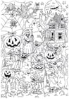 F�rgl�ggningsbilder Halloween