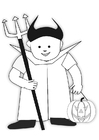 Målarbild halloweendräkt