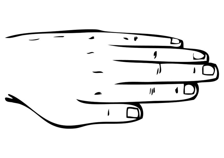 Målarbild hand