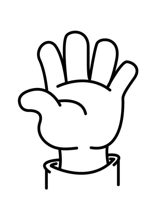 Målarbild hand