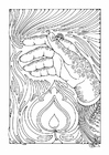 hand över låga