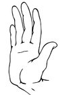 Målarbild hand