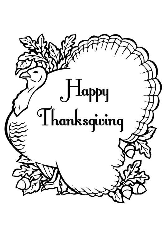 Målarbild Happy Thanksgiving