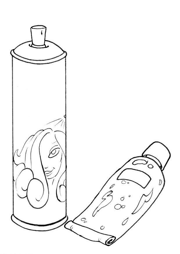 Målarbild hÃ¥rstyling -spray och gel - utan text