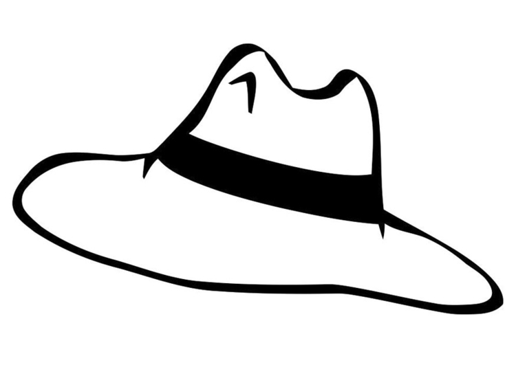 Målarbild hatt