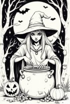 Häxa med Halloween