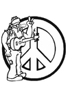 malarbild hippie