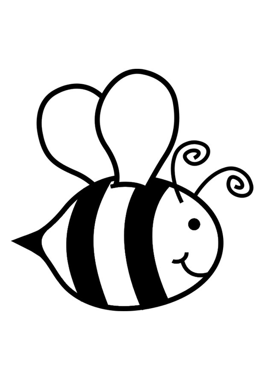 Målarbild honungsbi