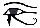 F�rgl�ggningsbilder Horus öga