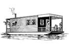 F�rgl�ggningsbilder husbåt
