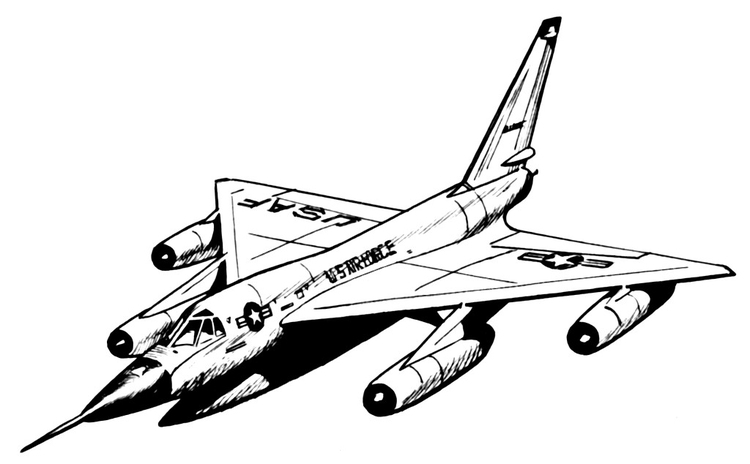 Målarbild Hustler - flygplan