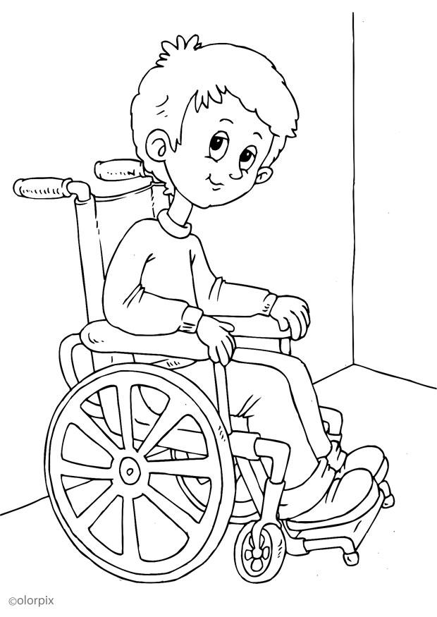 Målarbild i rullstol