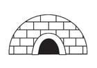 Målarbild igloo