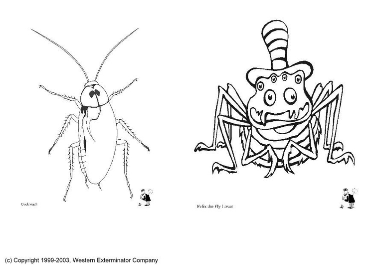 Målarbild Insekter