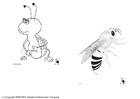 Målarbild insekter