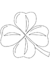 Målarbild irlÃ¤ndsk klÃ¶ver - Shamrock