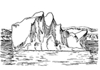 F�rgl�ggningsbilder isberg