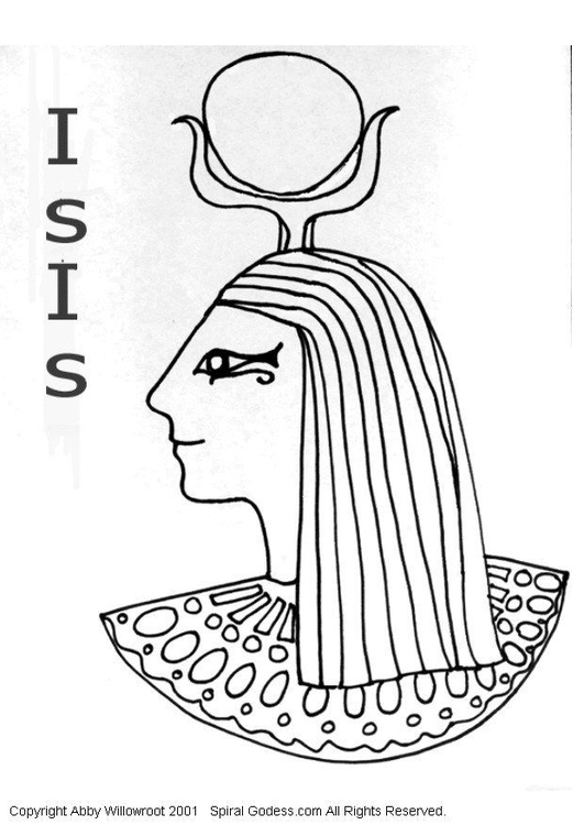 Målarbild Isis