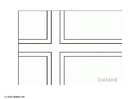 F�rgl�ggningsbilder Isländsk flagga
