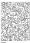 F�rgl�ggningsbilder Jean Dubuffet