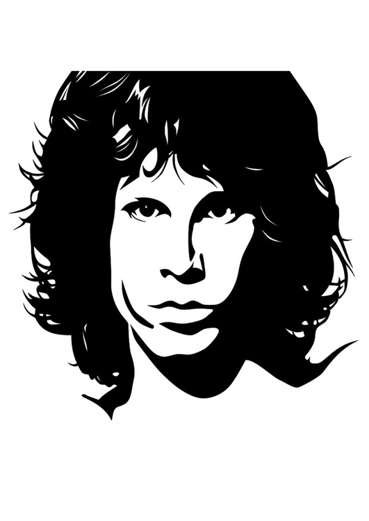 Målarbild Jim Morrison