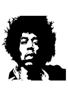 F�rgl�ggningsbilder Jimi Hendrix