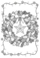 Julkrans med ljus