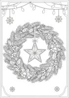Julkrans med stjärna