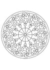 Målarbild julmandala