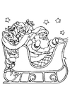 malarbild julsläde