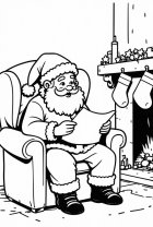 Jultomten läser julbrevet