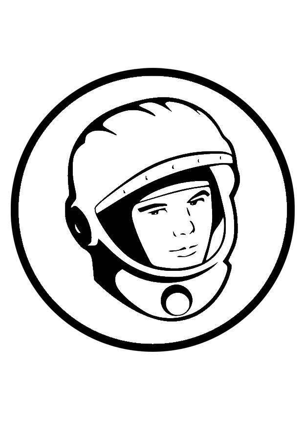 Målarbild Juri Gagarin
