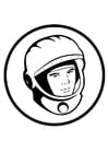 F�rgl�ggningsbilder Juri Gagarin