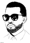 Målarbild Kanye West