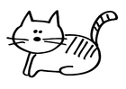 Målarbild katt